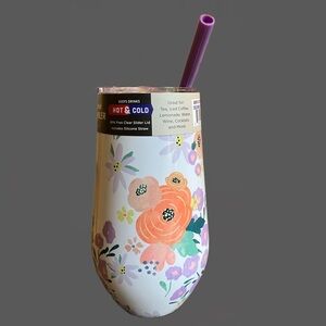 ⭐️ Cambridge 16 oz Insulated Straw Tumbler | Keeps Drinks Hot & Cold | Floral